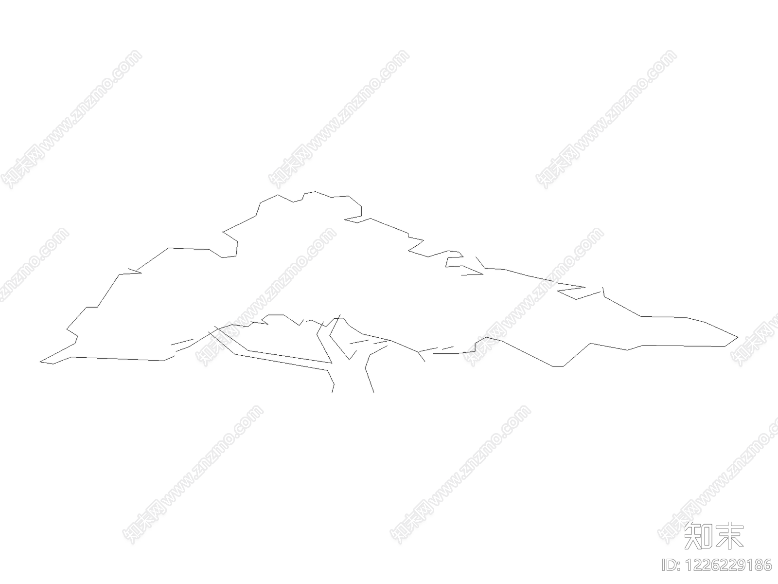 现代乔木种植CAD图纸
