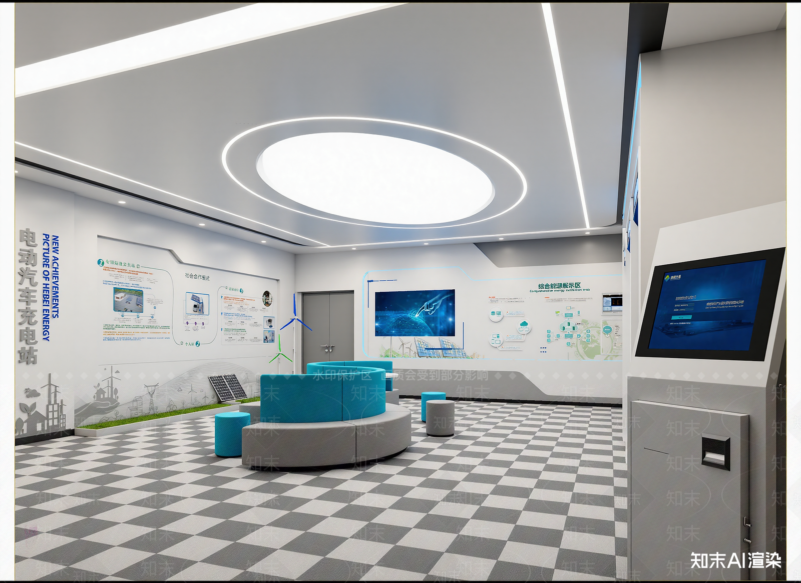 现代科技展厅3D模型下载【ID:1214835356】