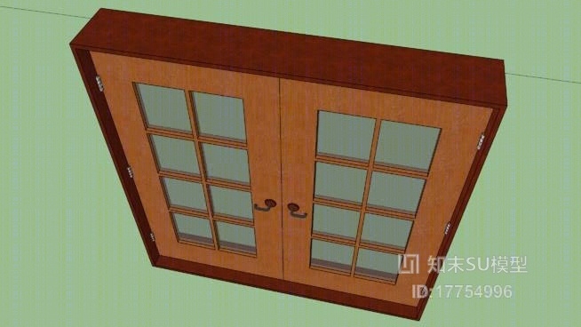 双开门SU模型下载【ID:17754996】