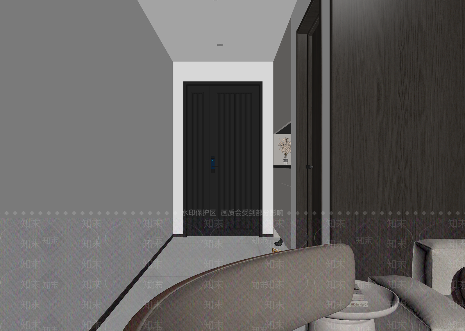 现代玄关3D模型下载【ID:1215076927】