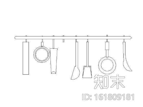 厨房用具图块cad施工图下载【ID:161809181】