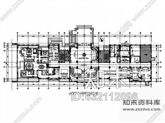 施工图江苏新江东核心区豪华欧式风格三层会所室内设计装修施工图cad施工图下载【ID:632112098】
