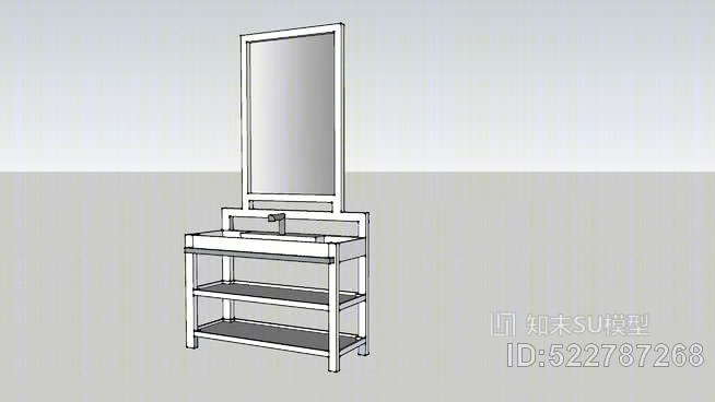 带镜子的锌SU模型下载【ID:522787268】