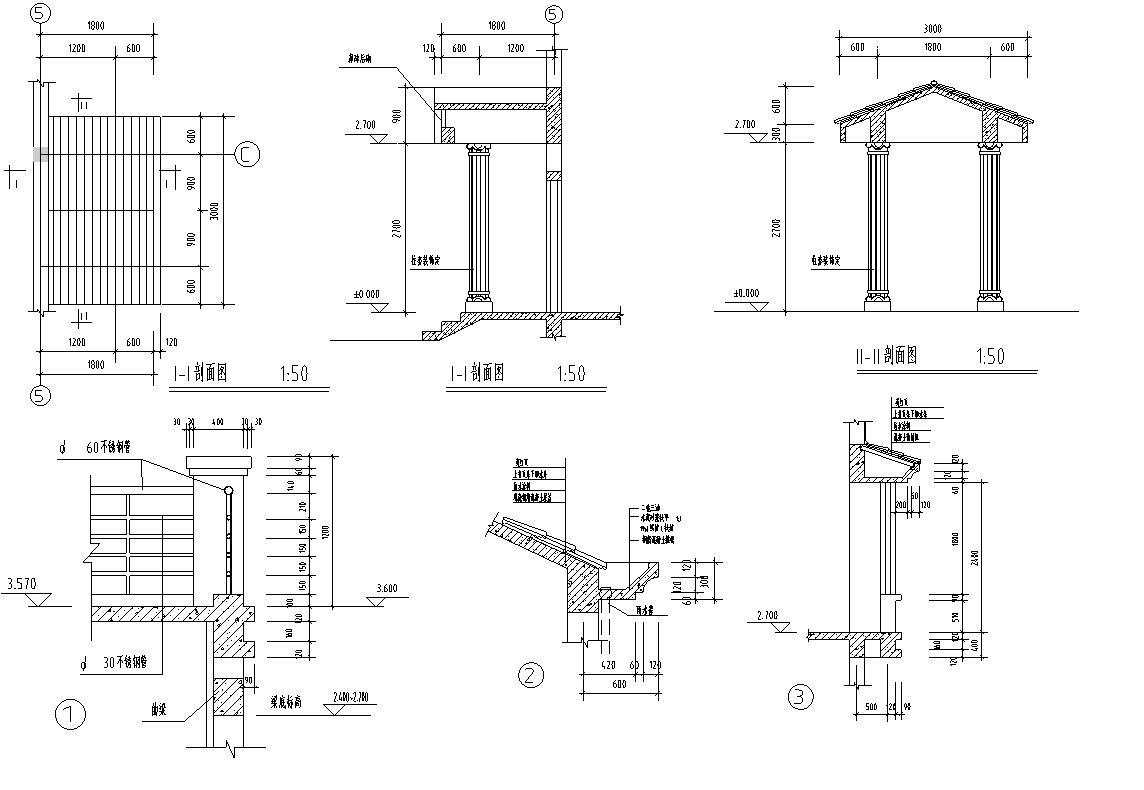 二层别墅建筑设计文本（包含效果图+施工图）施工图下载【ID:149867160】