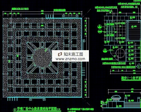 一套旱喷广场的施工图cad施工图下载【ID:36947362】