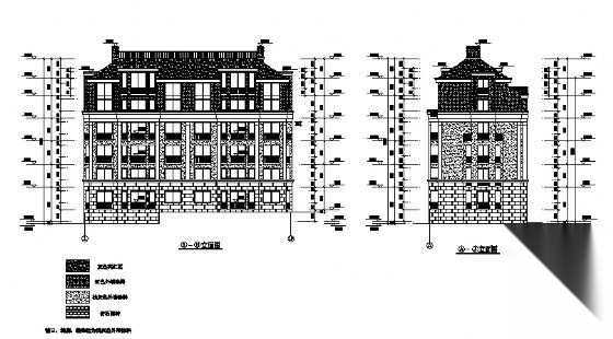某六层住宅楼建筑施工图cad施工图下载【ID:149574126】