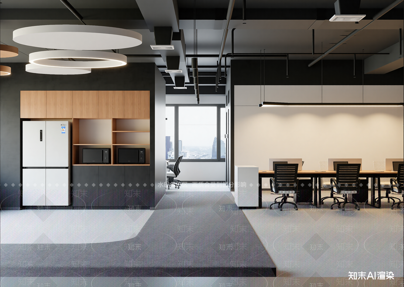 工业风办公区3D模型下载【ID:1214591637】