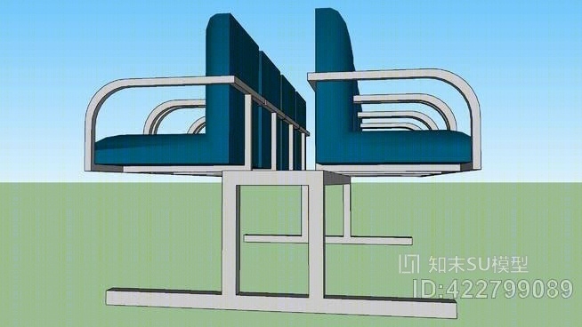 现代椅子SU模型草图