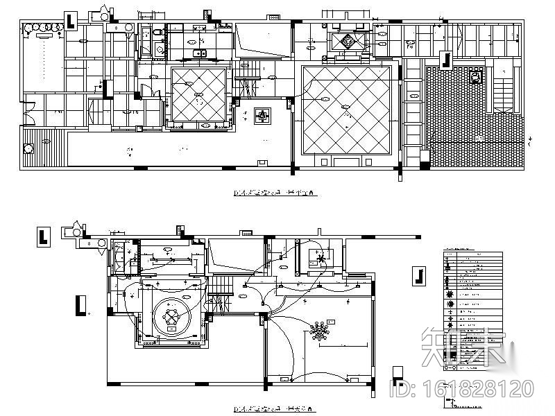 [深圳]知名别墅样板房施工图（含实景）cad施工图下载【ID:161828120】