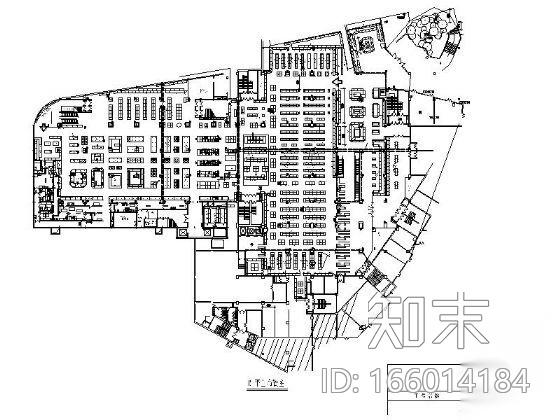 [山东]泰安某商场改造平面布置图cad施工图下载【ID:166014184】