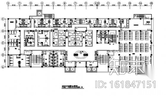 某休闲酒店四层桑拿中心施工图施工图下载【ID:161847151】