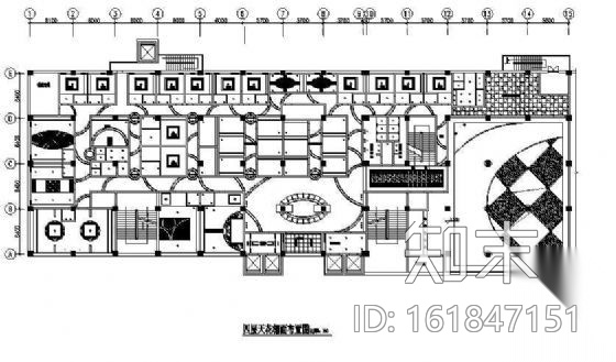 某休闲酒店四层桑拿中心施工图cad施工图下载【ID:161847151】