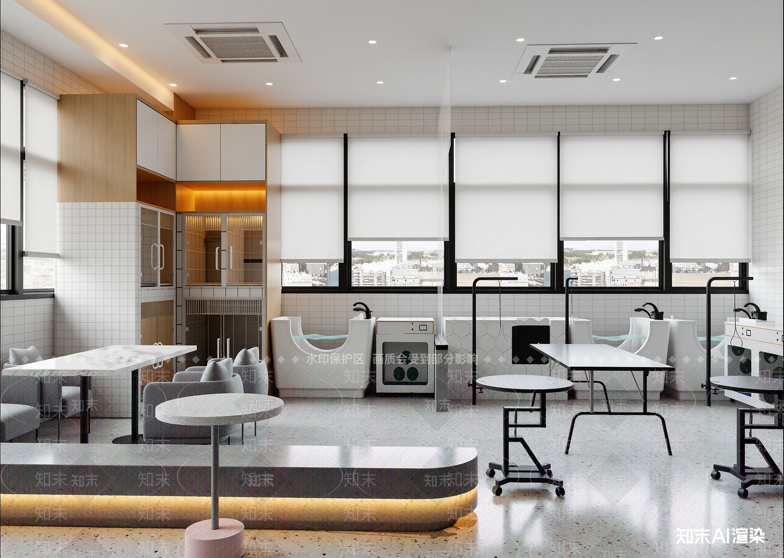 现代茶水间3D模型下载【ID:1215176032】