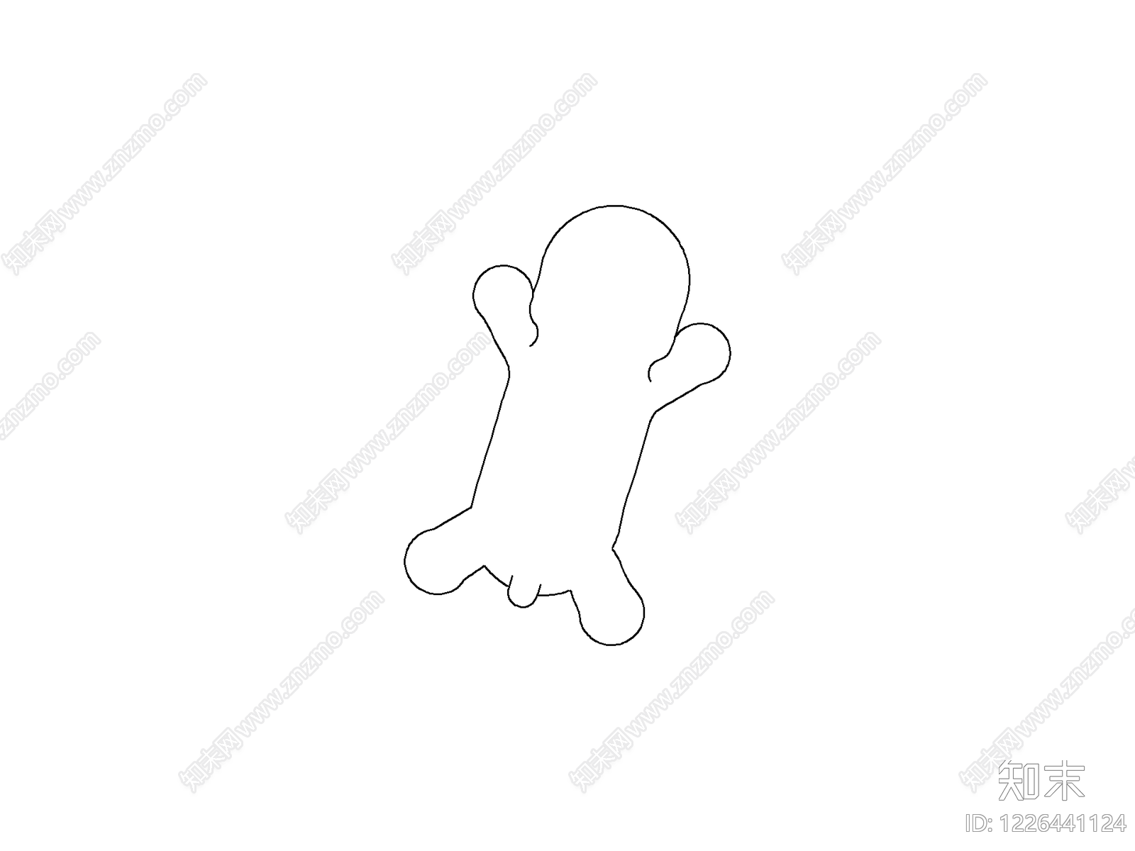 现代剪影图库CAD图纸