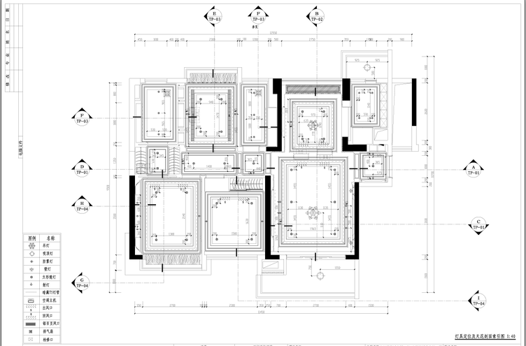 [惠州]东部现代城样板房施工图（附效果图加模型）cad施工图下载【ID:180755194】