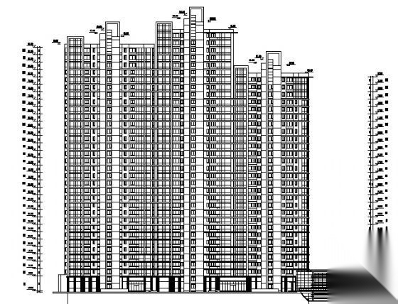 上海和平花苑B楼建筑施工图（104.5cad施工图下载【ID:149848128】