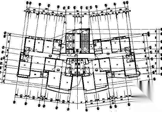 上海和平花苑B楼建筑施工图（104.5cad施工图下载【ID:149848128】