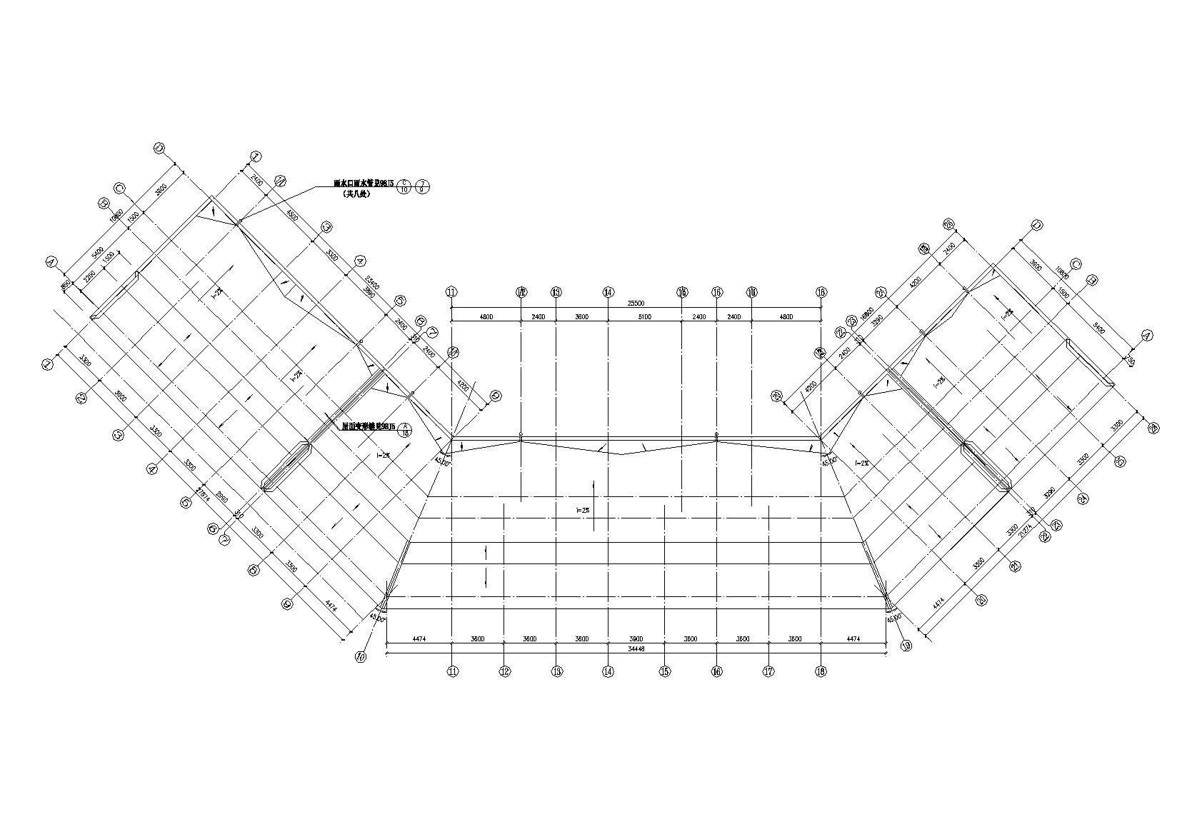仿古商业街低层商业建筑设计施工图cad施工图下载【ID:167217135】