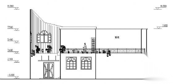 某文化站方案设计cad施工图下载【ID:151619147】