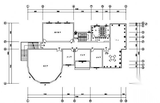 某文化站方案设计cad施工图下载【ID:151619147】