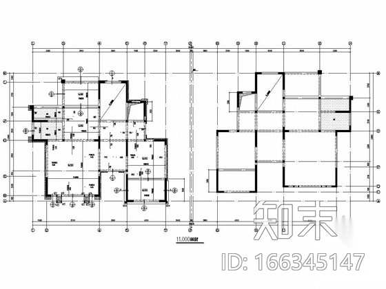 [河南]四层砖混结构别墅结构施工图施工图下载【ID:166345147】