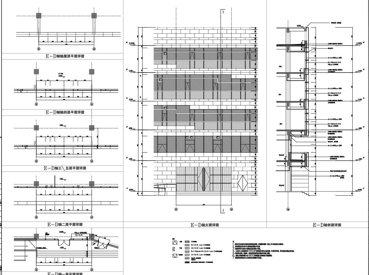 [安徽]某工行后台中心居住区施工图（50页PDF+CAD）施工图下载【ID:149773179】