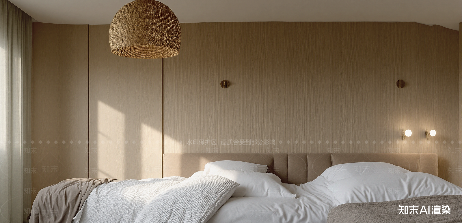 现代酒店客房SU模型下载【ID:1216039652】