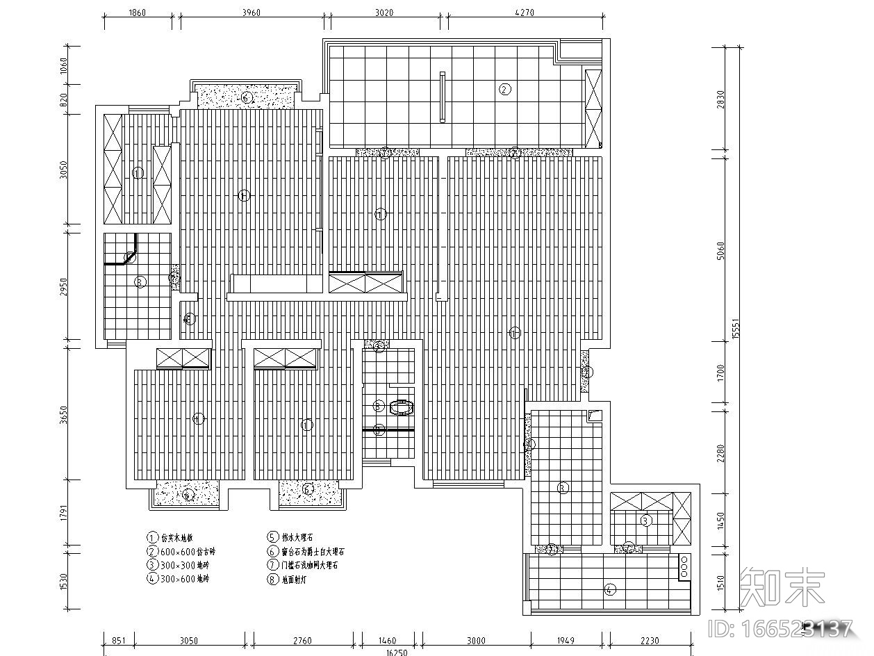 中式风格静月听禅满庭芳施工图设计cad施工图下载【ID:166523137】