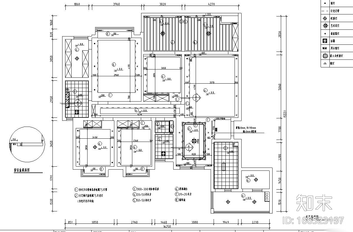 中式风格静月听禅满庭芳施工图设计cad施工图下载【ID:166523137】