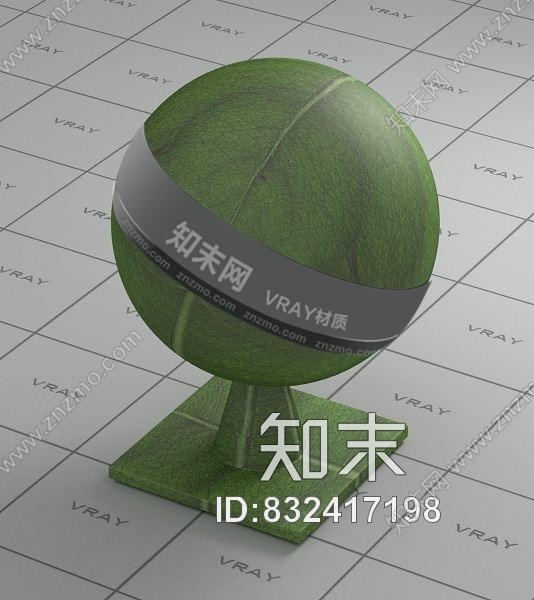 绿色树叶Vray材质下载贴图下载【ID:832417198】