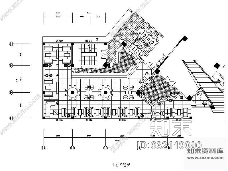 施工图某水吧高级会所装修图(含效果)cad施工图下载【ID:632119090】