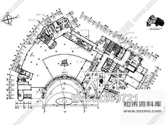 图块/节点酒店大堂平面设计图cad施工图下载【ID:832260721】