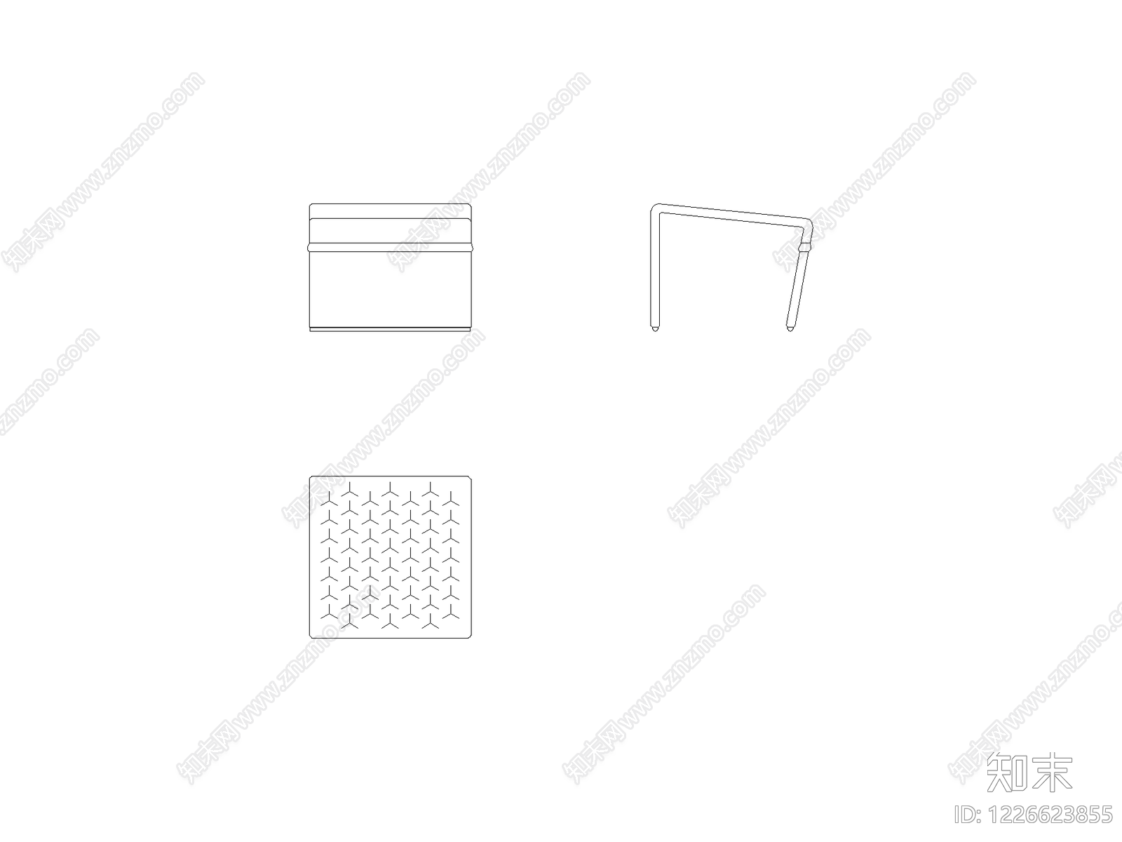 现代,意式椅子CAD图纸