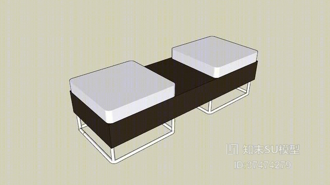 沙发凳SU模型下载【ID:818027548】