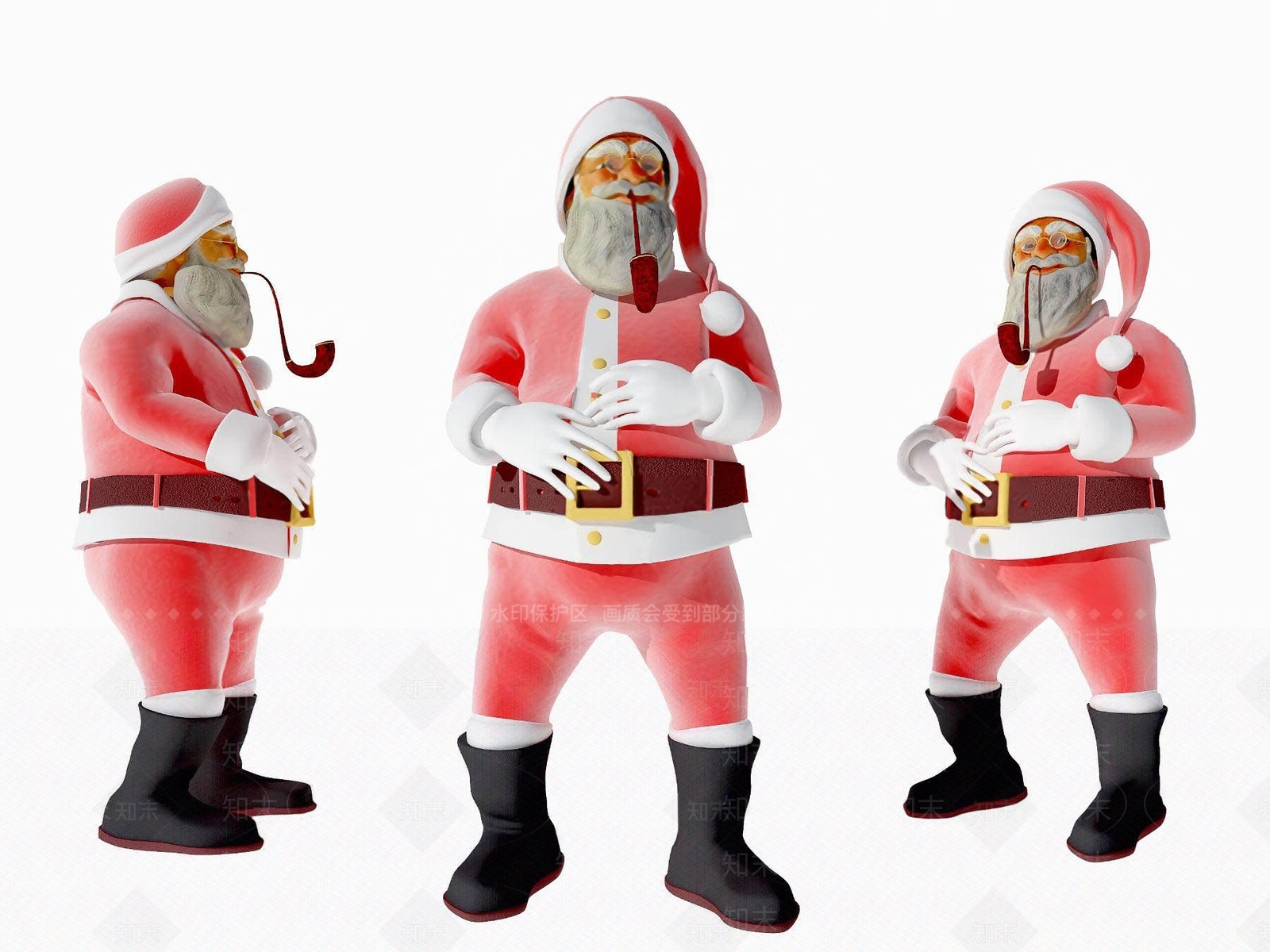 现代圣诞老人3D模型下载【ID:1111515074】