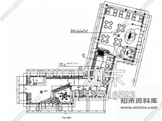 施工图某中式茶馆设计室内局部装修图施工图下载【ID:532016593】