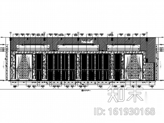 [云南]豪华五星级酒店高档宴会厅装修施工图（含效果）cad施工图下载【ID:161930168】