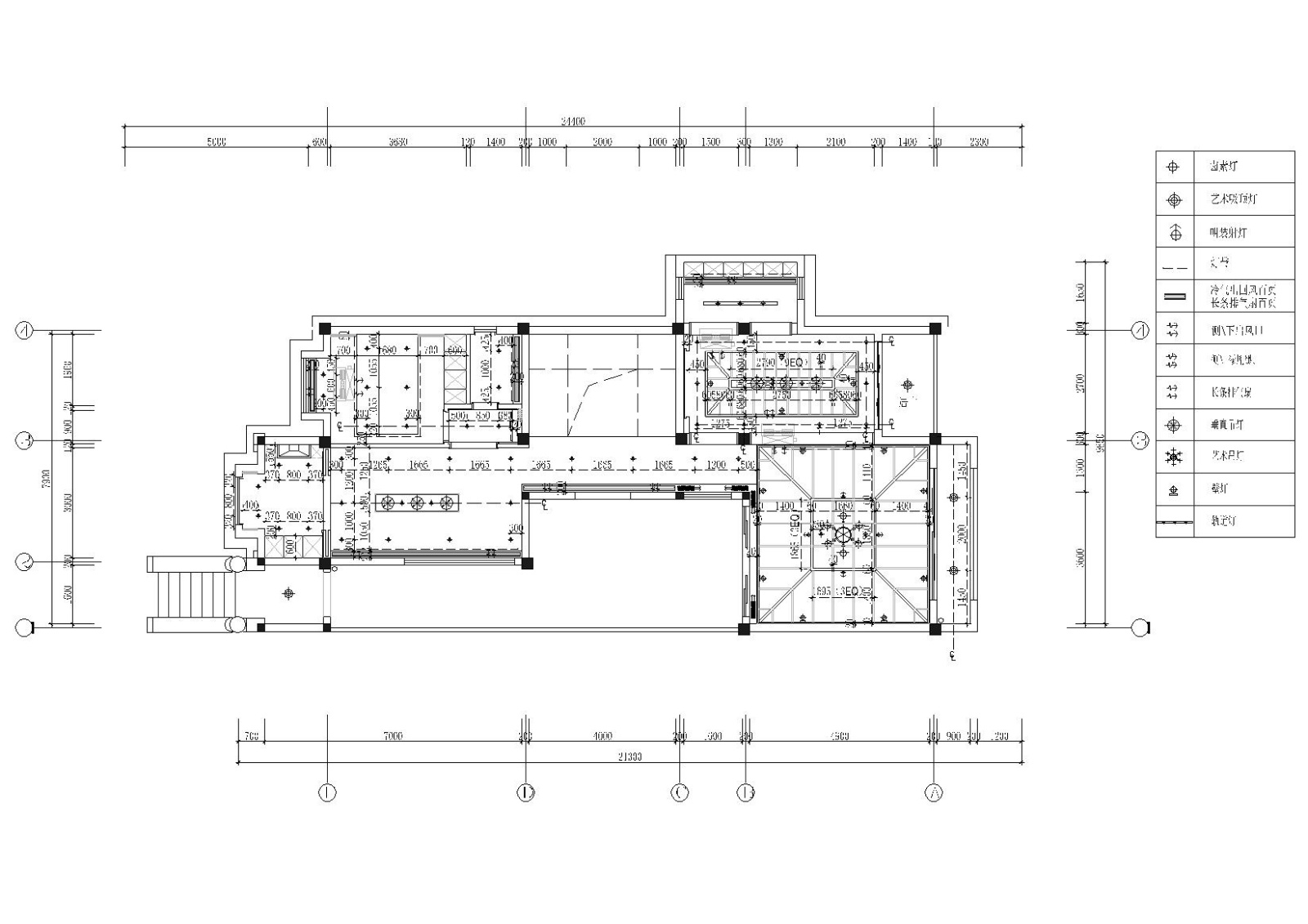 ​[福建]380㎡现代四居室别墅样板房施工图cad施工图下载【ID:160015102】