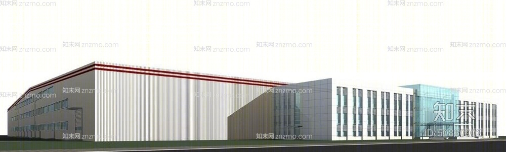 户外标准厂房583D模型下载【ID:50860902】