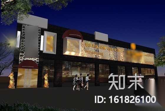 [浙江]高档奢华美发会所室内装修图（含效果）施工图下载【ID:161826100】