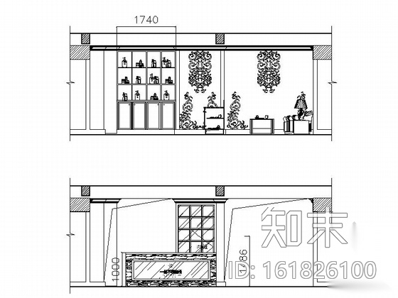 [浙江]高档奢华美发会所室内装修图（含效果）施工图下载【ID:161826100】