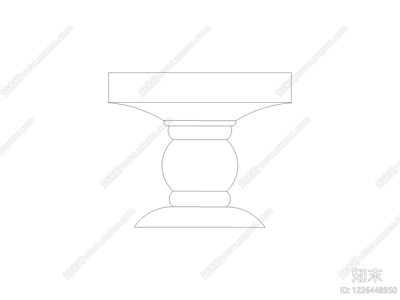 桌子cad施工图下载【ID:1226448950】