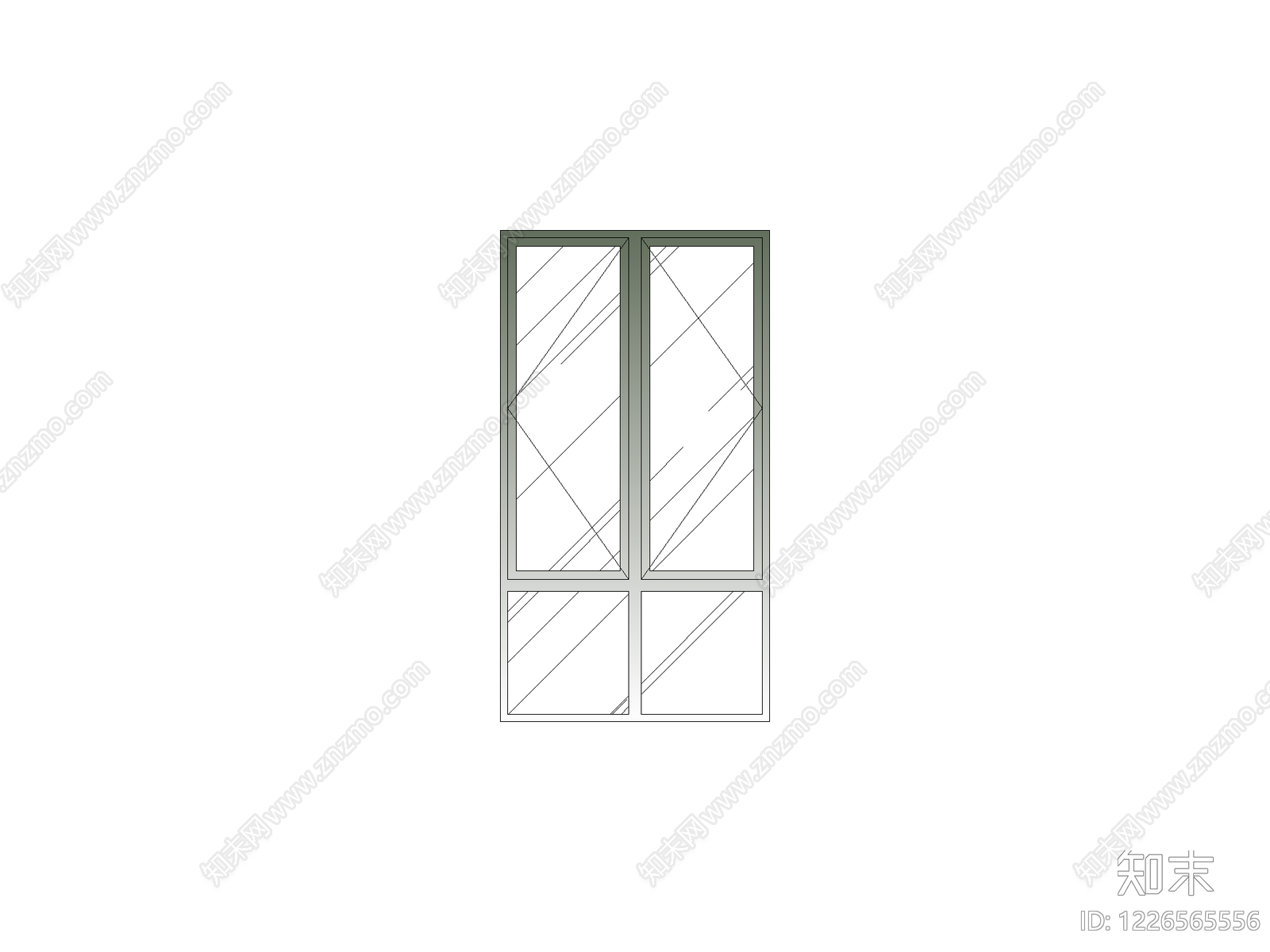 外窗系统cad施工图下载【ID:1226565556】