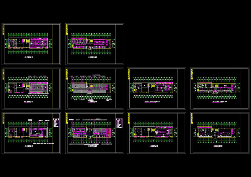 中式风格火锅餐饮链锁店cad图纸施工图下载【ID:149682166】
