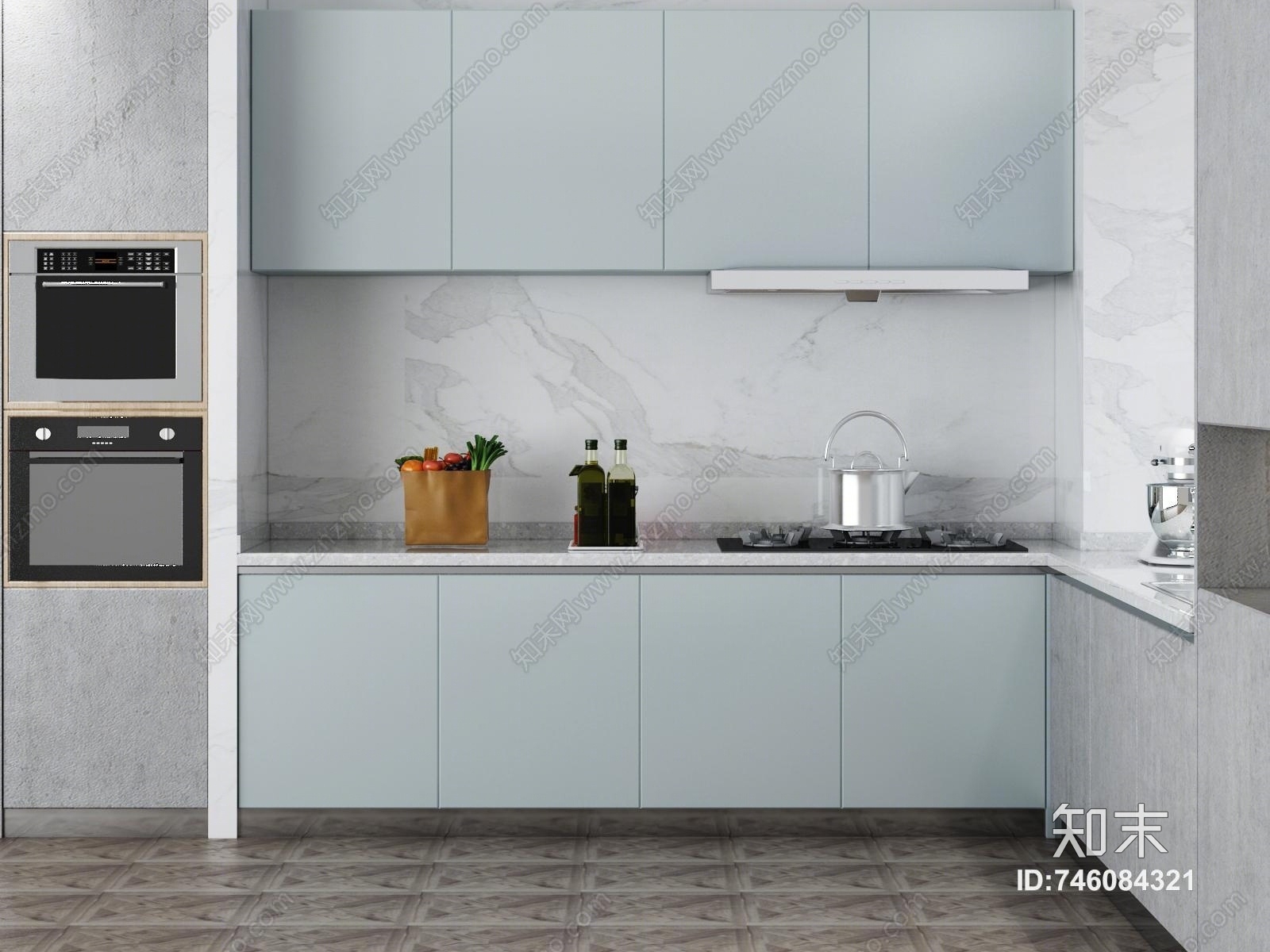 现代简约柜子3D模型下载【ID:746084321】