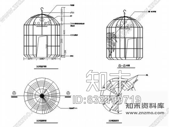 图块/节点鸟笼状卫生间详图施工图下载【ID:832199719】