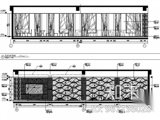 [北京]建筑工程企业集团现代办公楼装修图（含效果）cad施工图下载【ID:967136028】