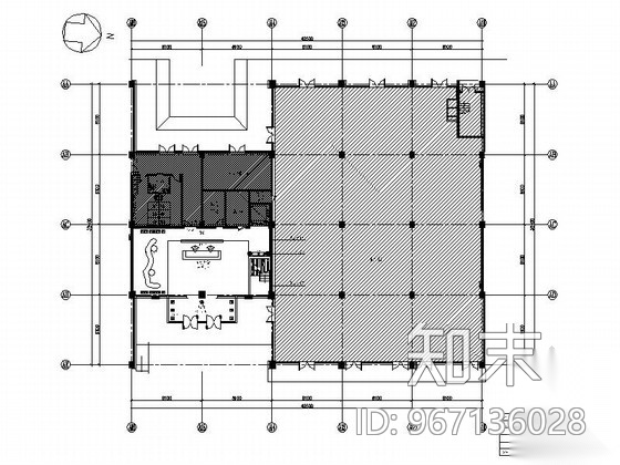 [北京]建筑工程企业集团现代办公楼装修图（含效果）cad施工图下载【ID:967136028】