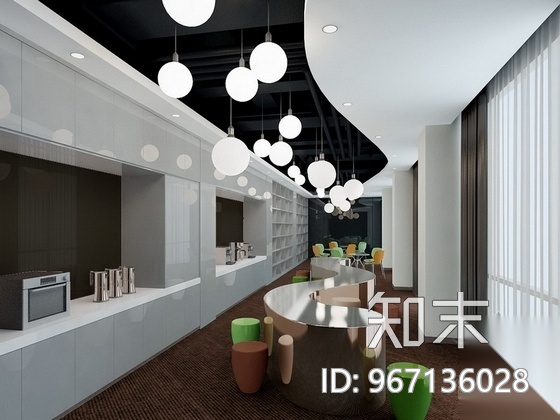 [北京]建筑工程企业集团现代办公楼装修图（含效果）cad施工图下载【ID:967136028】
