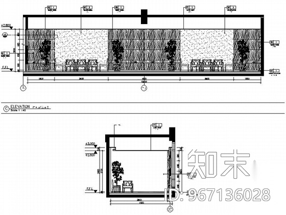 [北京]建筑工程企业集团现代办公楼装修图（含效果）cad施工图下载【ID:967136028】